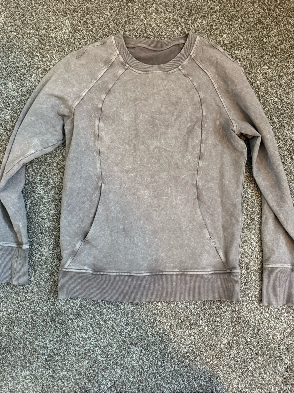 lululemon athletica faded taupe crewneck sweatshirt